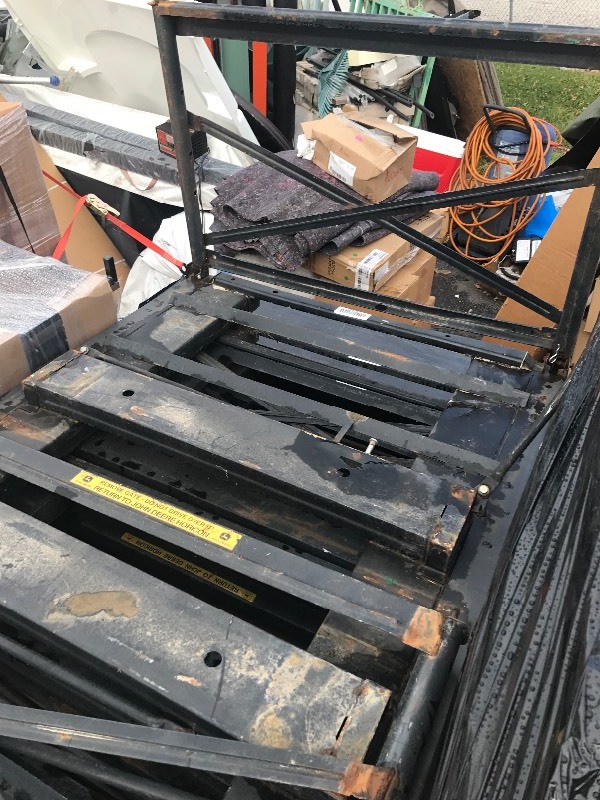 lot 9670 image: 3 x 5 steel storage racks with Fold down ends SuperStorage themselves very handy and warehouse many uses use your imagination