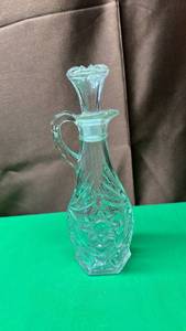 lot 307 image: Clear Glass Cruet with Stopper