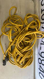 lot 344 image: Heavy Duty Extra Long Yellow Extension Cord