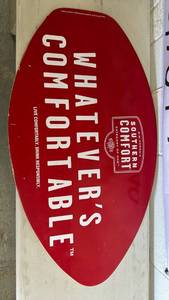 lot 351 image: Southern Comfort Red Wooden Sign