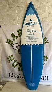 lot 352 image: Styrofoam Pinnacle Vodka Pool Party Punch Surfboard Sign