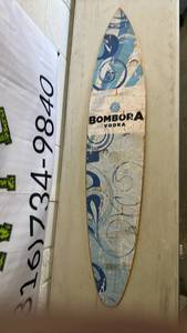 lot 354 image: Wooden Bombora Vodka Promotional Surfboard