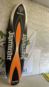 lot 355 image: Thick Styrofoam Jagermeister Promotional Surfboard