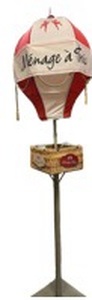 lot 362 image: Menage a Trois Hot Air Balloon Display Stand