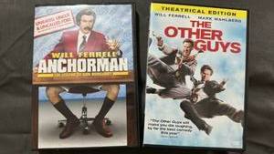 lot 375 image: The Other Guys (2010) DVD Movie and Anchorman DVD Movie