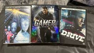 lot 391 image: Action Movie DVD Collection - I Robot, Gamer, and Drive