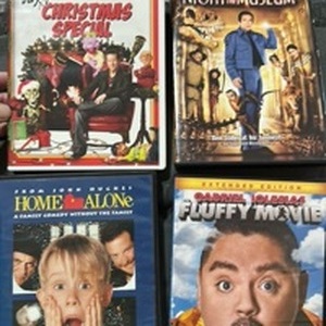 lot 394 image: 4 DVD Comedy Movie Collection Including Night at the Museum, Home Alone, Fluffy Movie, and Jeff Dunhams Very Special Christmas Special