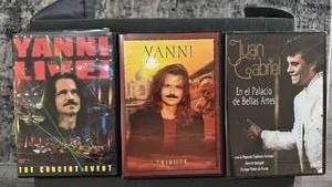 lot 420 image: 2 Yanni DVDs and a Juan Gabriel Concert DVD Collection