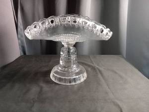 lot 2299 image: Crystal Glass Pedestal Compote Dish