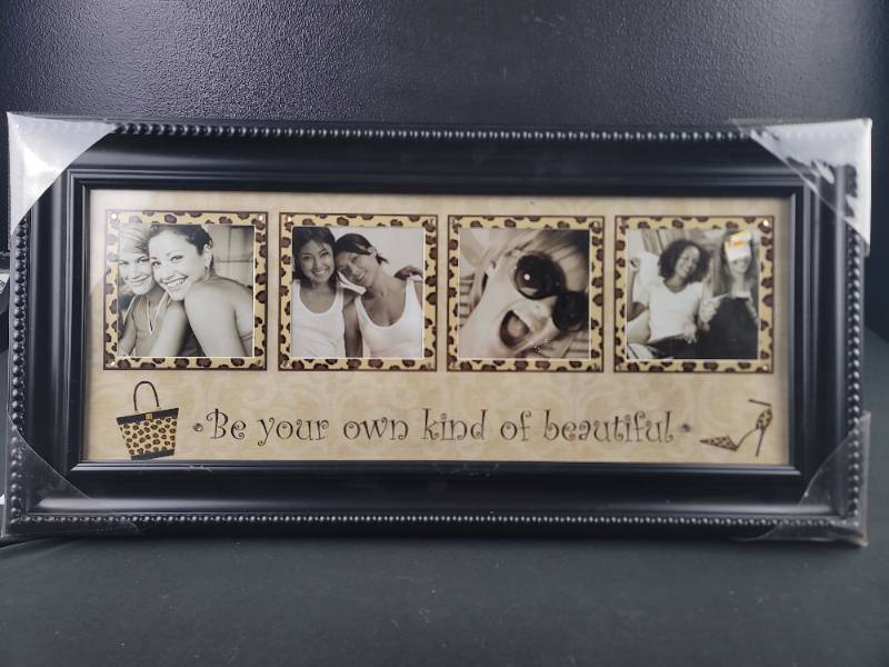 lot 2973 image: Decorative Photo Frame with Leopard Print Border