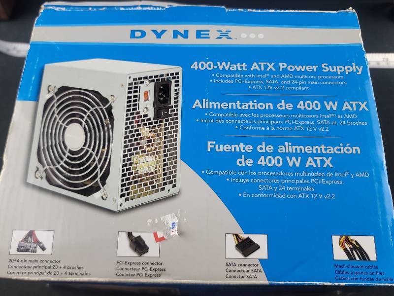lot 2979 image: Dynex 400W ATX Power Supply