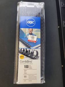 lot 3247 image: GBC CombBind 100pk Binding Spines 38 inch
