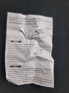 lot 3278 image: Air Matress with 12V DC Car Air Pump with Manual