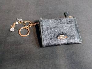 lot 1756 image: Coach ID Card Holder with Crystal Charm