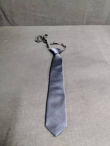 lot 1766 image: Navy Silk Diagonal Striped Neck Tie
