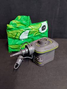 lot 1839 image: Battery Operative Air Pump with Blow Up Pickle