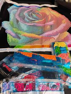 lot 1840 image: Diamond Painting Kit with Colorful Drills
