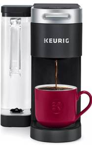 lot 1442 image: Keurig K-Supreme Single Serve K-Cup Pod Coffee Maker, MultiStream Technology, 4 Brew Sizes, 66oz Dual-Position Removable Reservoir, Black (Renewed