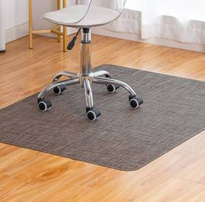 lot 1467 image: Office Chair Mat for Hardwood Floor Under Desk Computer Rolling Chair Mat for WoodTile Floor Non-Slip Heavy Duty Desk Rug PVC Plastic Hard Floor Protector 36 x 48 (Dark Walnut)