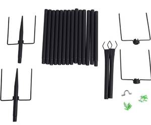 lot 1481 image: String Light Poles String Yard Light Poles Outdoor String Light Poles Heavy Duty Garden Light Poles