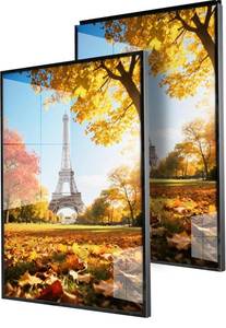 lot 1514 image: Poster Frame  24x36 In, Black, Set of 2  Front-Loading Metal Snap Frame  Coated AluminumHigh-Definition Plexiglass  for PostersPictures