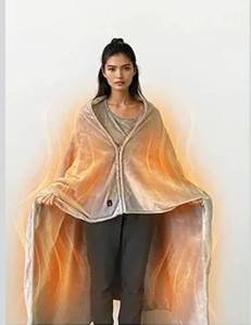 lot 1516 image: Battery Powered Portable Heated Blanket Extra Large, Up to 120°F Heat, with Rechargeable Battery, for Outdoor, Sports, Camping, Travel &amp Cold Weather, 52 x 64
