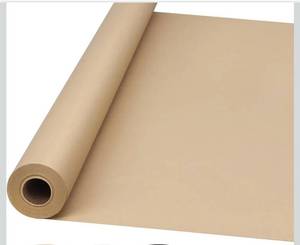 lot 1541 image: 36 x 1,200(100) Brown Kraft Paper Roll for Bulletin Board, Wrapping Craft Paper Roll for Gift Packing Banner Art Table Covering Bouquet Flower Packing Moving