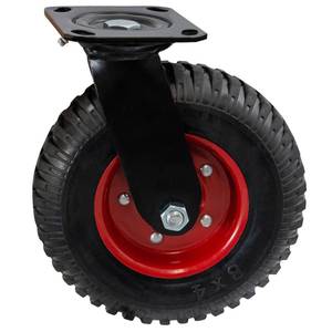 lot 1570 image: Houseables 8 Inch Caster Wheels, Swivel Wheels, Rubber Casters, Large, for Cart, Heavy Duty, Outdoor, Off Road, Offroad, All Terrain, Flat Free Tire, No Flat, Industrial, Castor, Dolly, Utility Cart