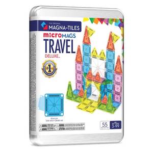 lot 1581 image: Magna-Tiles microMAGS Travel Set Deluxe 55-Piece Magnetic Construction Set, The Original Magnetic Building Brand