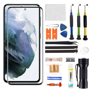 lot 1582 image: Zgxhga for Samsung Galaxy S21 Screen Replacement,Replacement Screen for Galaxy S21 Series 6.2 inch,Glass Replacement Kit with Repair Tools,Waterproof Adhesive(NO OLED & Touch Digitizer)