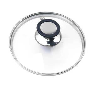 lot 1663 image: Tighall Universal Round Lid for Pans 6.5 Inch Tempered Glass Pot Lid, with Steam Vent Hole and Heat Resistant Handle Easy to Use Replacement Frying Pan Cover Cookware