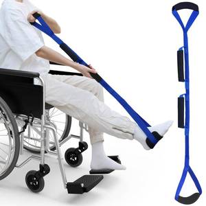 lot 1674 image: 42 Inch Long Leg Lifter, Rigid Leg Lifter Strap With EVA Handgrips &Foot Loop, Leg Lifter After Hip Replacement&Knee Surgery Recovery Aids Kit,Leg Lifters Getting Legs In And Out Of Bed,Car,Wheelchair