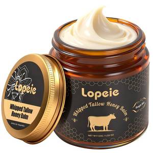 lot 1689 image: Lopeie Upgraded Organic Beef Tallow for Skin &amp Face Whipped Grass-Fed Tallow and Honey Balm for Dry, Sensitive Skin, Natural Hydrating Face Moisturizer with Raw Honey (Unscented)