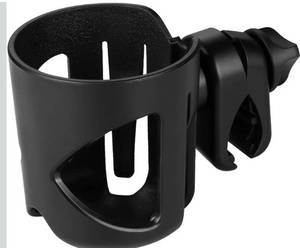lot 1721 image: Rotatable Large Caliber Designed Bottle Holder for Stroller, Bike, Wheelchair, Walker, Scooter, Black