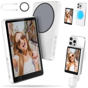 lot 1726 image: Selfie Monitor Screen iPhone, Newest Magnetic Phone Vlog Back Camera Monitor for Content Creator, Influencer, Live Streaming and TikTok, Snaplylens for iPhone Android Selfie Screen