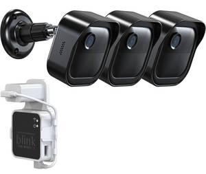 lot 1752 image: All-New Blink Outdoor 4 Camera Wall Mount, Weatherproof Protective Housing and 360° Adjustable Mount with Blink Sync Module 2 Mount for 4th 3rd Gen - Blink Camera Not Included (3 Pack, Black)