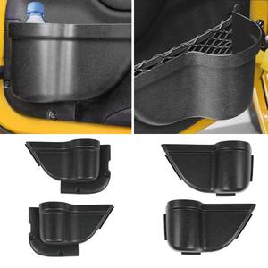 lot 1775 image: MIKKUPPA JK Storage Pockets - Front and Rear Door Pockets Compatible with 2011-2018 Jeep Wrangler JK JKU 4 Door, Interior Storage Accessories, Black 4PCs