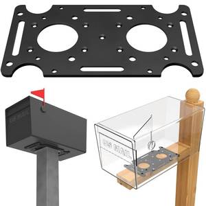 lot 1779 image: Mailbox Mounting Bracket, Plate for Post Mount Mailboxes, Compatible with Mail Boss, Architectural MAILBOXES, Gibraltar, hykolity, ShoppingOnBed, adoorn