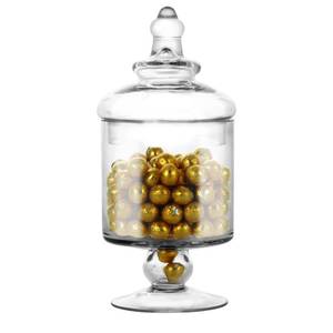 lot 1841 image: REFSAVER Apothecary Jars Glass Decorative Candy Jars,Candy Buffet Display, Elegant Storage Jar, Decorative Wedding Candy Organizer Canisters Style SA