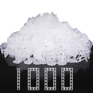 lot 1843 image: DGSL Tile Leveling System, 1000-Piece 18 Tile Spacers Clips Tile Tools, Tile Installation Tools for Professional Ceramic Tile and Stone Installation