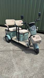lot 31006 image: IRGC40 - Green High-End Mini Golf Cart - Electric Tricycle Assembly Required