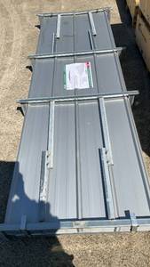 lot 32004 image: 100 Sheets of 10ft Heavy-Duty Galvanized Steel Panel   K0311