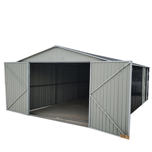 lot 33032 image: Landhonor  11ft x 19ft  Metal Garage Shed with Double Front Doors  LHR-MS1119
