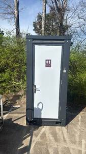 lot 33034 image: Portable Bathroom Unit with Sink and Ventilation&nbsp (See Description for Condition)
