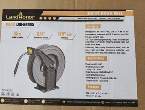 lot 34062 image: Landhonor  65 FT Hose Reel   LHR-HRM65