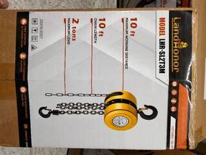 lot 34070 image: Landhonor  Hand Chain Hoist   LHR-SL2T3M
