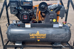 lot 34103 image: Landhonor 40 Gallon 2 Stage Air Compressor  LHR-GAC40Y