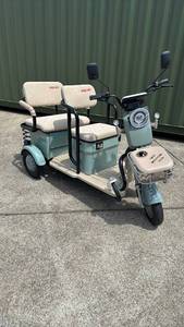 lot 290010 image: IRGC40 - Green High-End Mini Golf Cart - Electric Tricycle Assembly Required