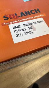 lot 290021 image: Ratchet Tie Down Straps 3 M - 20 Piece Set - SD Lanch