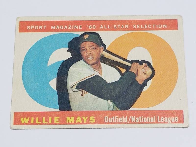 lot 1211 image: 1960 Topps Willie Mays #564 Sport All-Star San Francisco Giants HOF